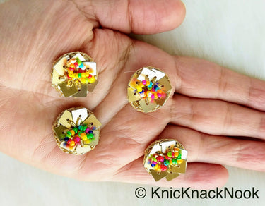 Handmade Gold Buttons